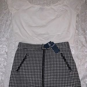Hollister skirt and crop top